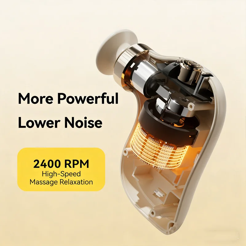 Mini massaggiatore manuale Pistola per massaggio portatile per il trattamento muscolare dei tessuti profondi con vibrazione a 4 velocità per atleti