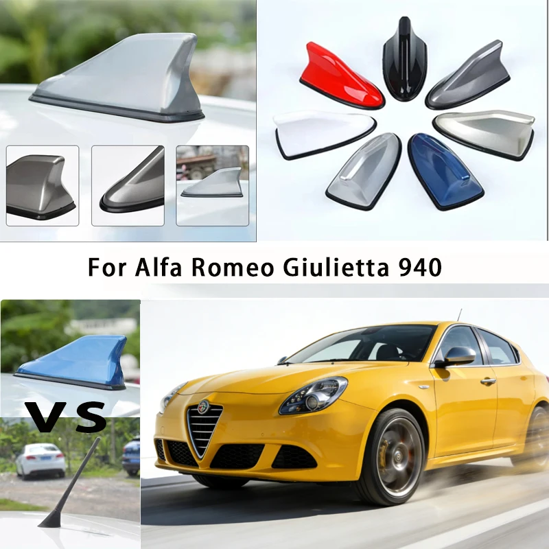 

For Alfa Romeo Giulietta Car Roof Top Mount Shark Fin Aerial Antenna Toppers Auto Radio AM FM Antenna Signal Amplifier Aerial