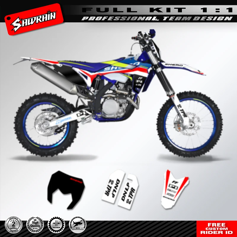 

Sawrain Motorcycle Sticker Custom Team Graphics Decals Kits For SHERCO SE250 300 2012 2013 2014 2015 2016 007