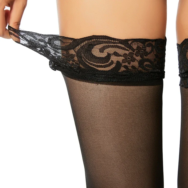 

Lace Hose Stockings Sexy Temptation Transparent European and American HOLD-UPS