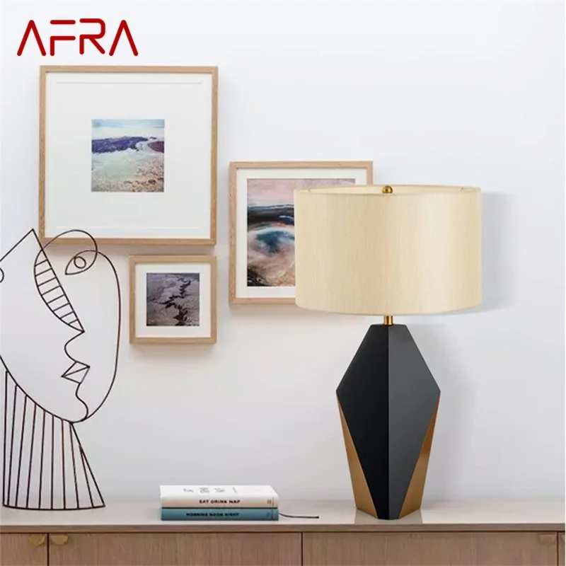 AFRA LED Lamps For Modern Bedroom Desk Lights Home Decorative E27 Dimmer Paint Table Light Foyer Living Room Office