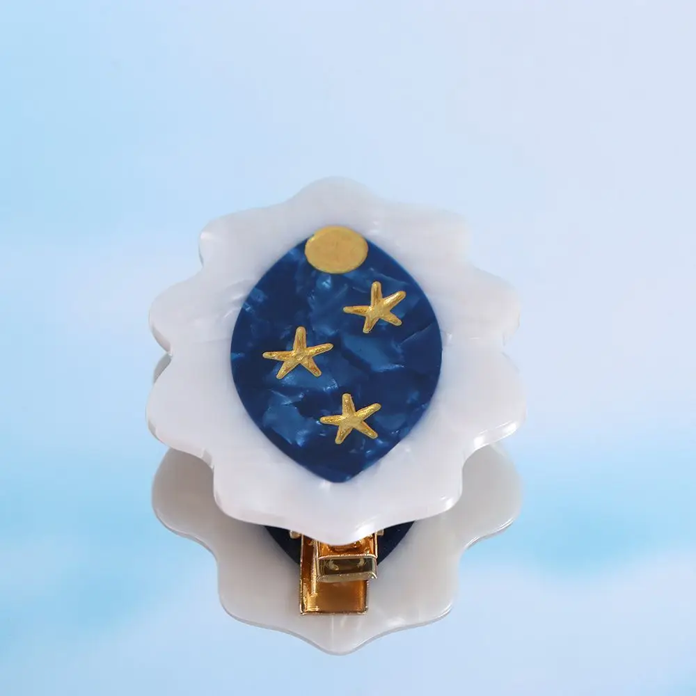 Hair Side Clips Star Moon Barrettes Eggplant New Headwear Korean Duckbill Clips Acetate Hair Clips Women Hairpins Mushroom