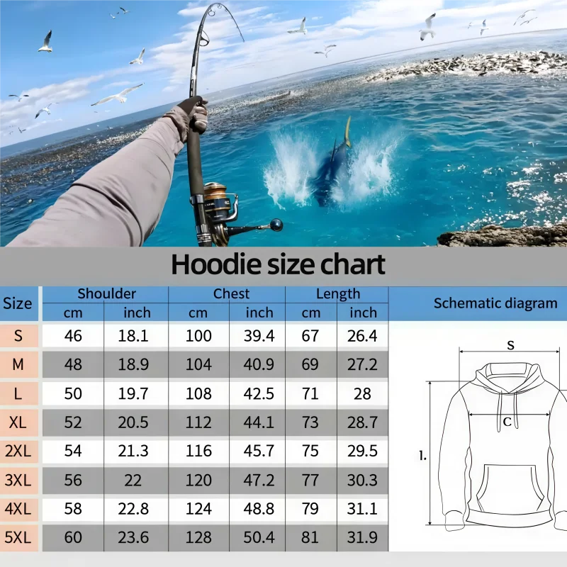 メンズフィッシングフーディー、秋冬フリースプルオーバー、「治療は必要ない、釣りに行くだけ」グラフィックフード付きスウェットシャツ