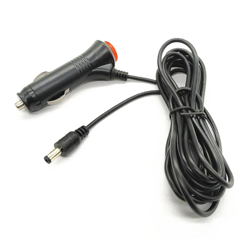 Car Cable Cigarettes to DC5521 with Power Button Control Reliable & Efficient Charging Solution Dropship