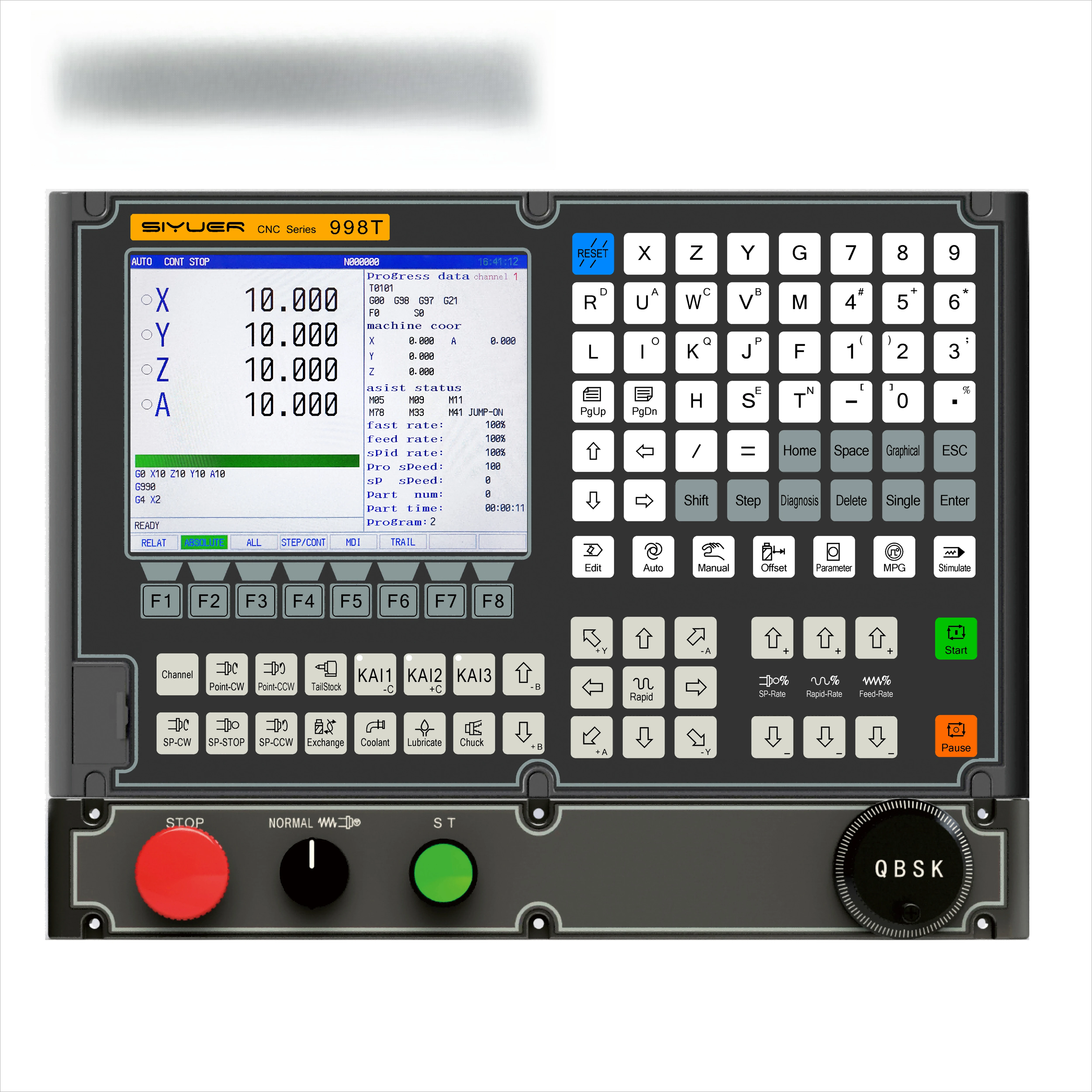 998T CNC Controller with 4 Axis Absolute Servo Motors for Precision Machining and Metal Production