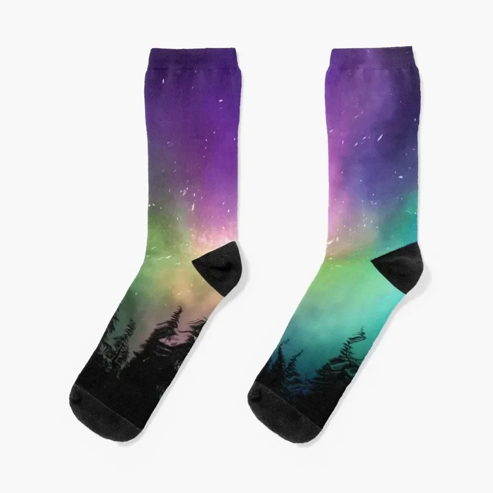 

Aurora Borealis Night Sky Socks Stockings Climbing Socks Girl Men's