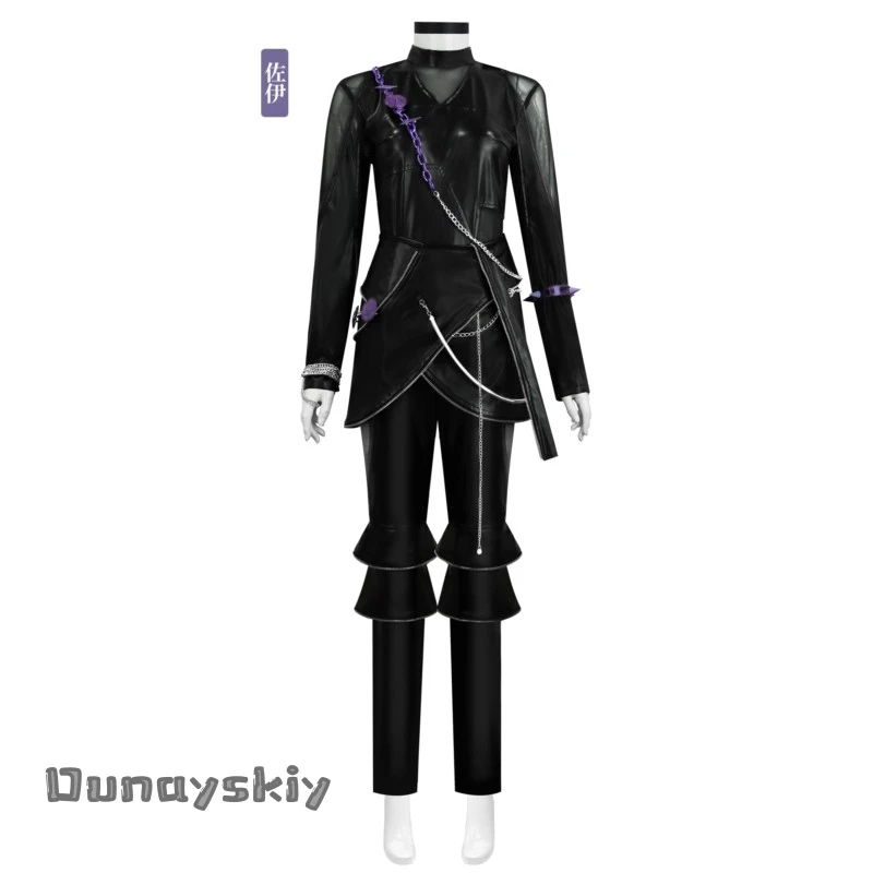 韓国アイドル Kpop デーモン ハントリックス ゾイ コスプレ セクシー プパンク ジャンプスーツ ブラック バトル ニンジャ {BankaiMode}ハロウィン パーティー コスチューム