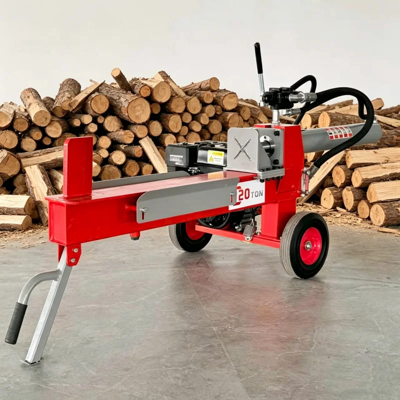 

Customized Wood Splitter Portable 20-ton Firewood Cutting and Splitting Machine, Firewood Processor, Hydraulic Log Splitter