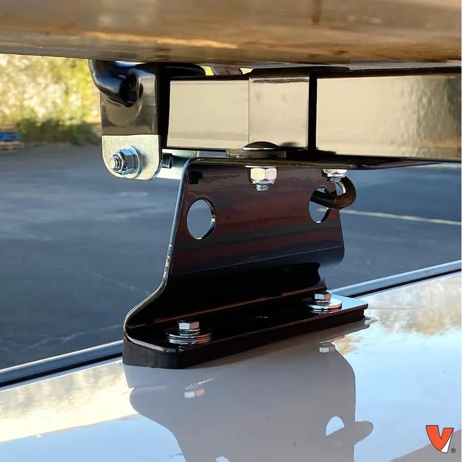 GFY Rack de toit à échelle robuste à 2 barres compatible avec Ram ProMaster City Van noir