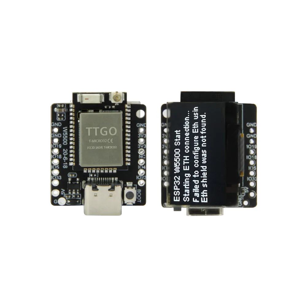 LILYGO TTGO T-Lite W5500  SSD1306 0.96Oled Type-C U