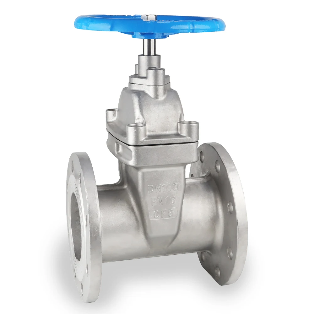 China Manufacturers DN40-DN800 Stainless Steel Resilient Seated Non Rising Stem Flange Industrial Gate Valves Prices For Water