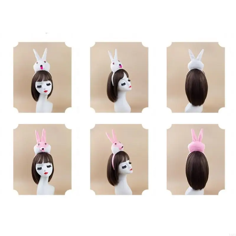 Bộ trang phục Y88A Bunnies Set Rabbit Tail Bowtie Găng tay cho bữa tiệc Halloween