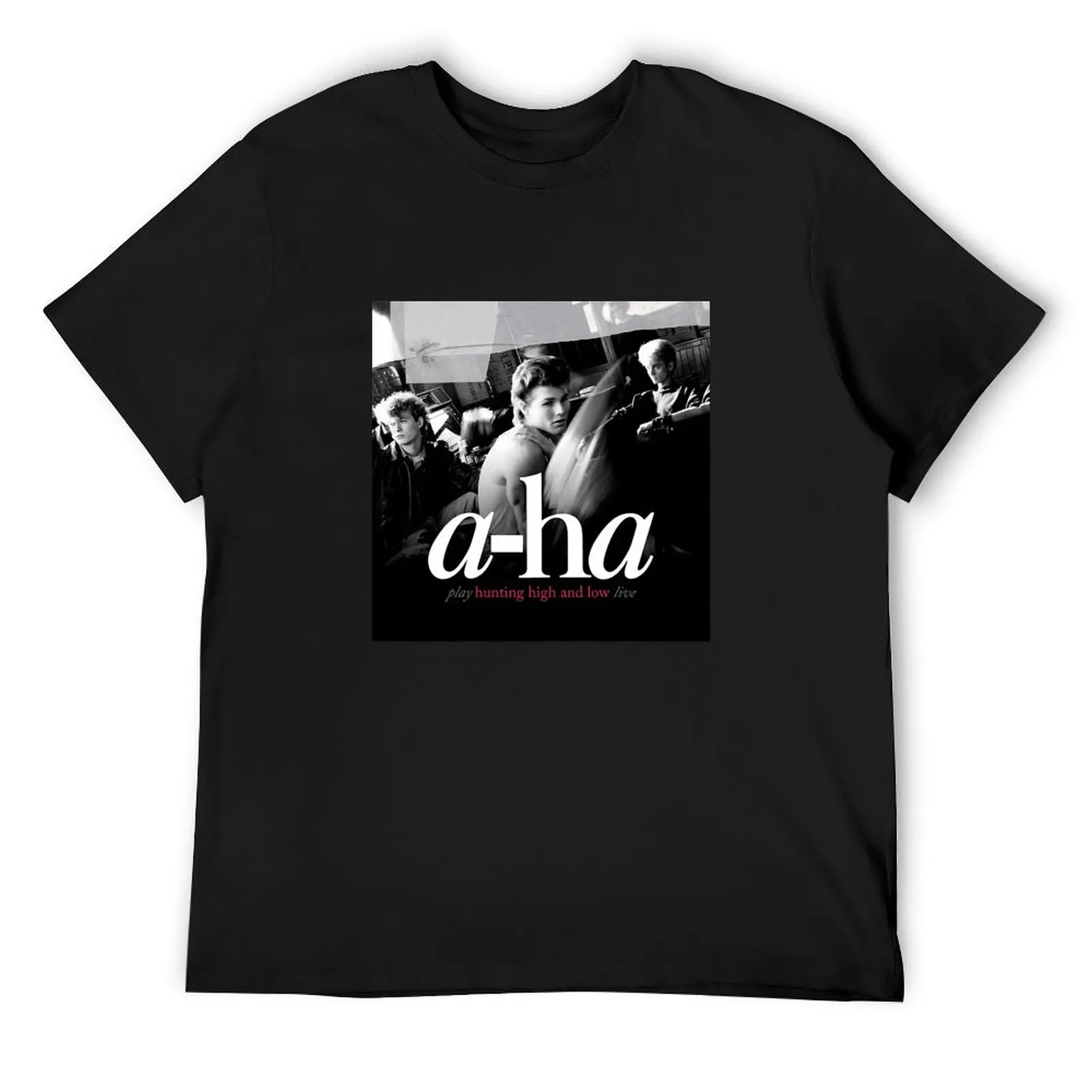 high hunting a-ha and low play T-Shirt summer top plus sizes tees mens workout shirts