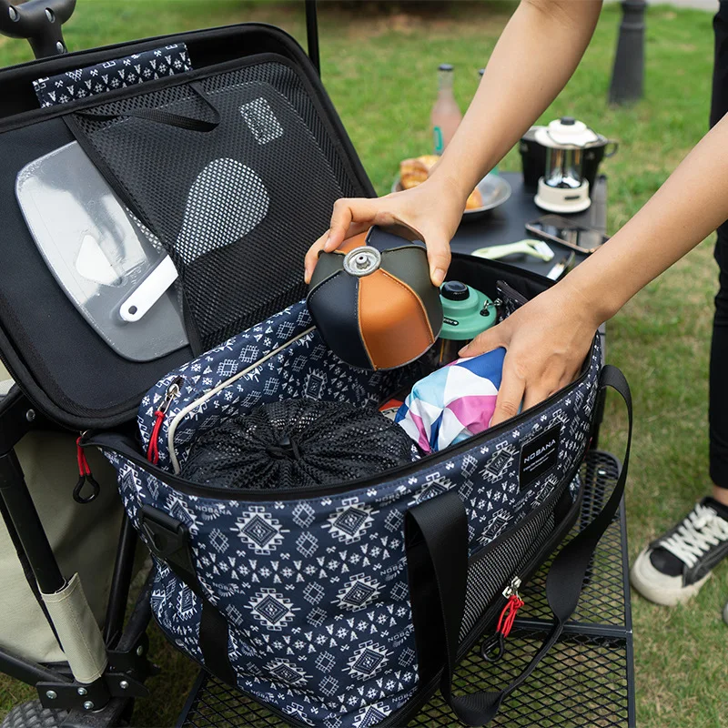 Outdoor Camping Kitchen Storage Bag Multifunctional Self Driving Tour Car Folding Handbag Portable Picnic Bag