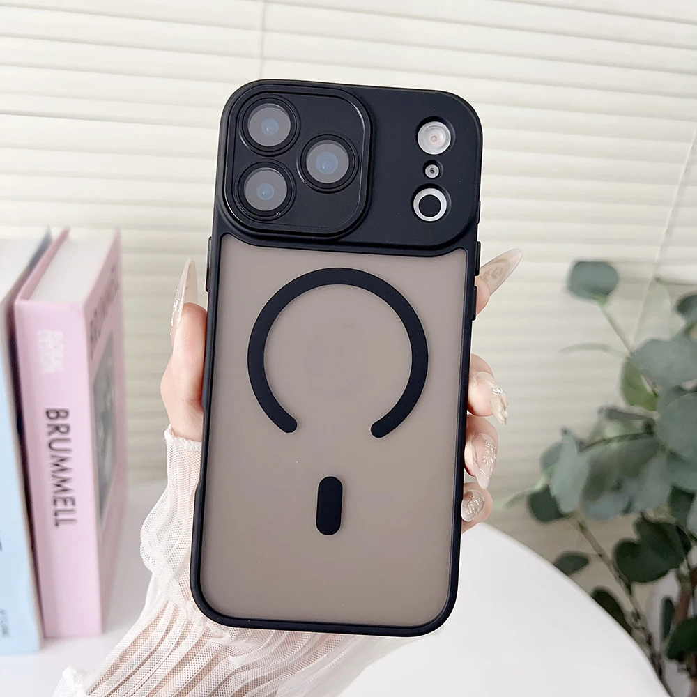 

For Magsafe Magnetic Wireless Charging Case for IPhone 17 Pro Max 17 Air 16 15 14 13 12 Pro Max Hybrid Matte PC Hard Cover