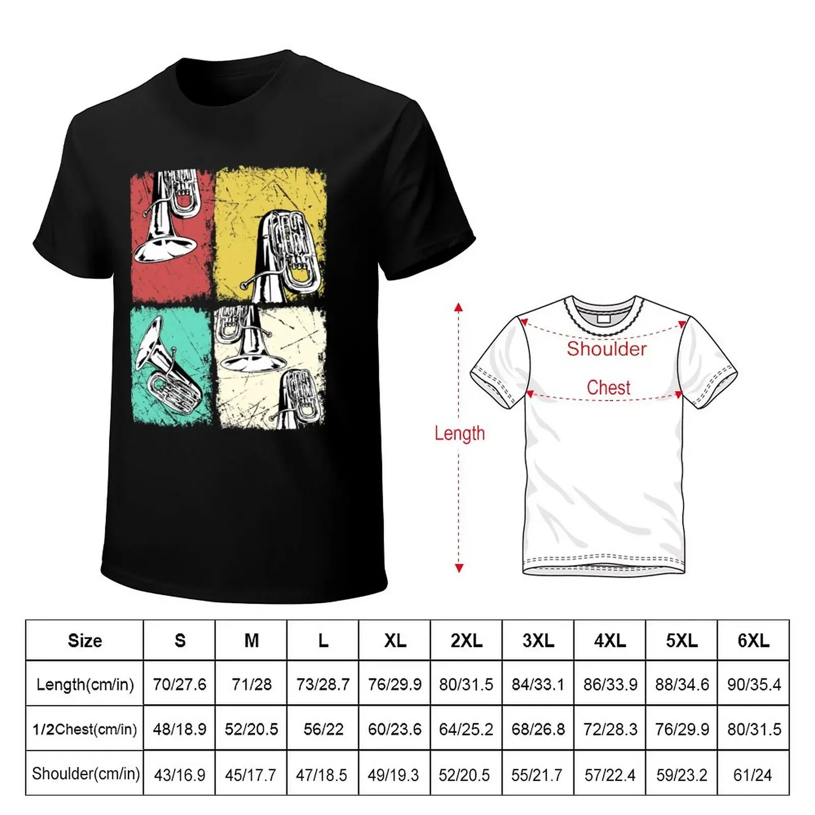 Retro Tuba Gifts Women Men Marching Band Gifts Vintage Tuba T-Shirt customizeds funnys oversized mens graphic t-shirts anime