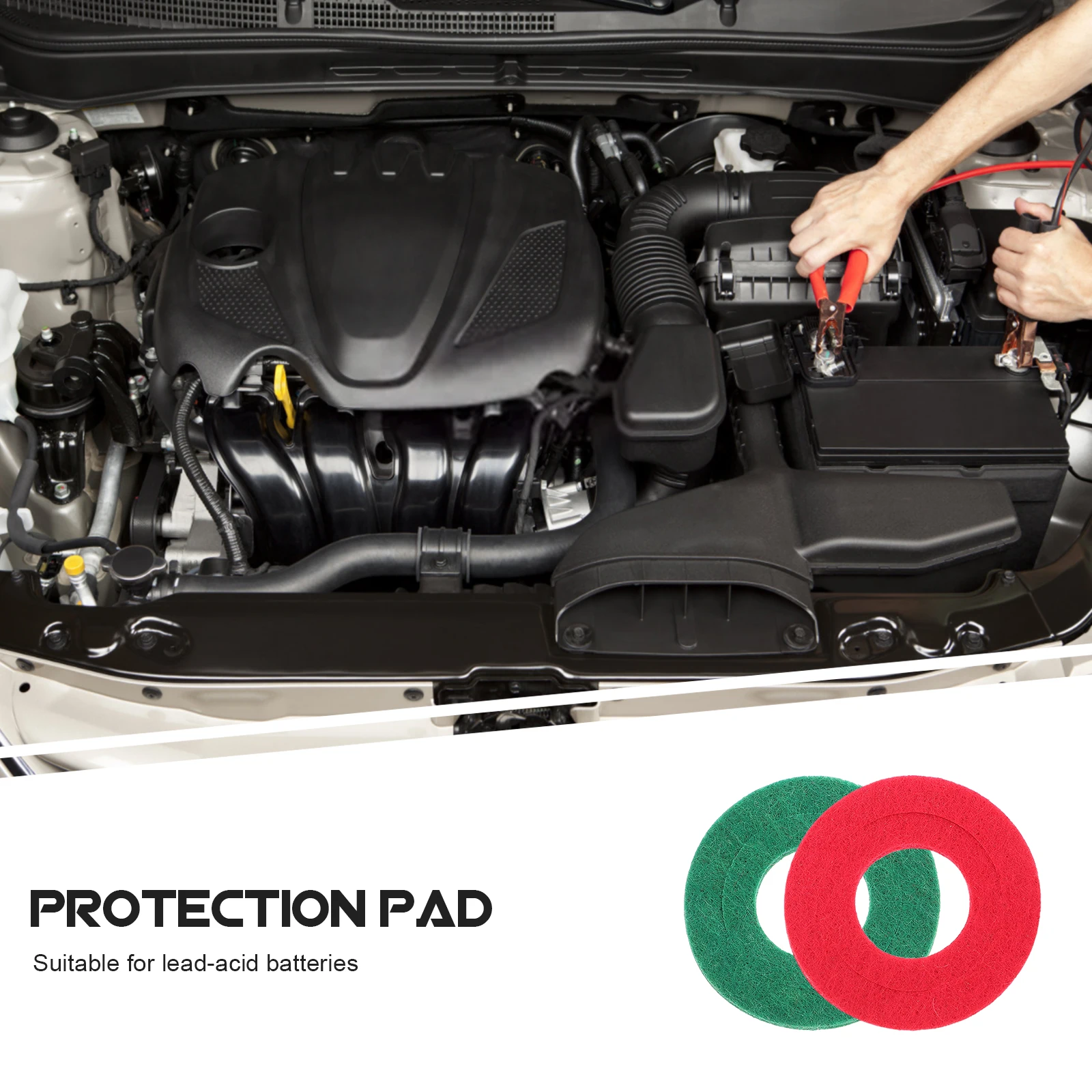 

10 Pcs Terminal Protectors Leakproof Plastic Washers Car Truck Protection Durable Easy Install
