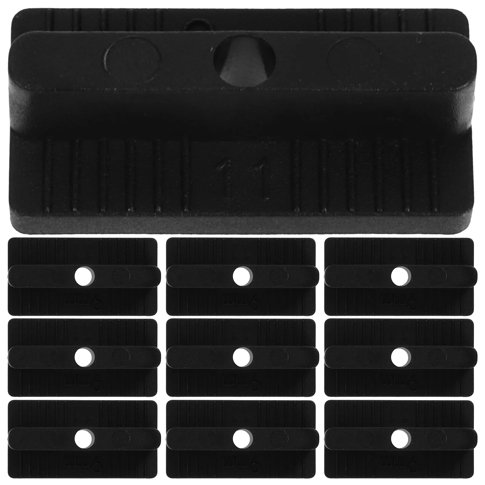 200 قطعة مقاطع تثبيت الحافة مشابك سطح السفينة المركبة البلاستيك المقاوم للتآكل للأرضيات الخارجية رصف المبارزة حافة جبل كليب