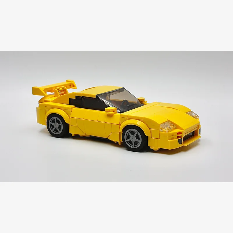 2024 Toyota MK4 coche campeón de velocidad clásico coche de bloques de construcción ladrillo modelo de carreras juguete para regalo para niños