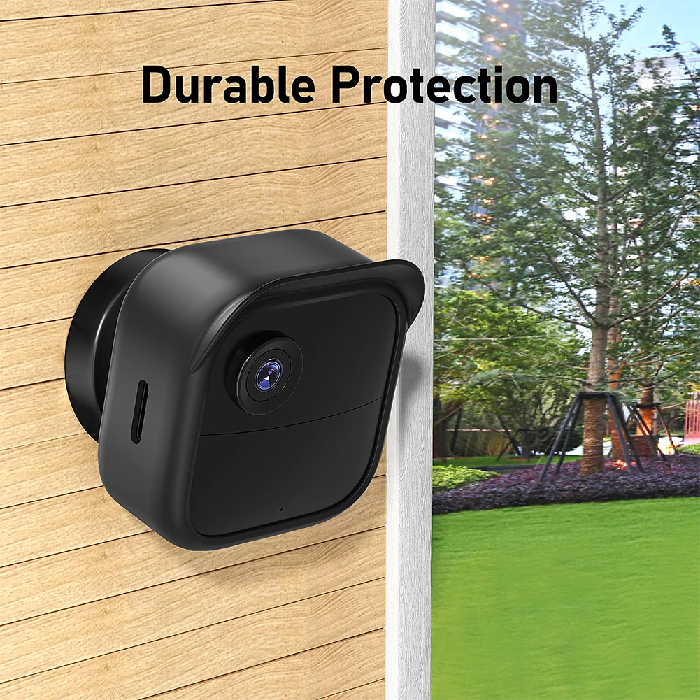 Silicone Case Cover Weatherproof with Hat Brim Protective Skin Cover Camera Housing Against  for Blink Outdoor 4 (4th Gen)