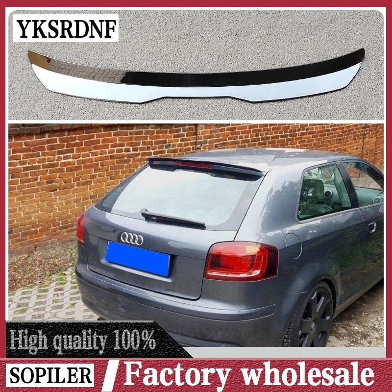 Car Rear Roof Spoiler Lip Extension Rear Trunk Spoiler Lip Wing For Audi A3 8P/ 8P FL 2003-2012 Hatchback Rear Wing Car Tuning 