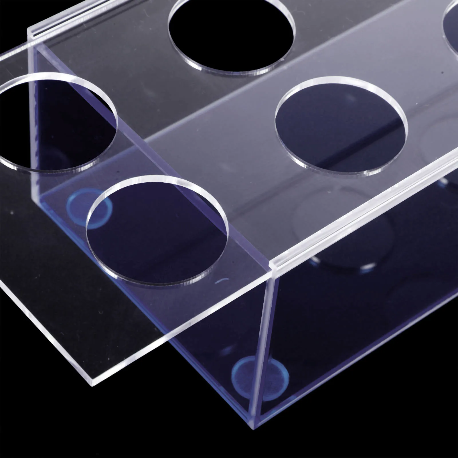 

Hydroponic Rectangular Transparent Flower Centerpieces Long Floral With Holes For Home Office Wedding Clear Plastic Vase For