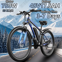 Electric Bicycle 750W Powerful Motor 48V17.5AH Lithium Battery Adult Electric Bike USB charging port 29 Inch Tire Mountain Ebike