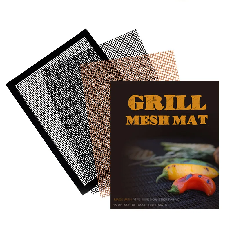 

Non-stick Barbecue Mesh Mat Reusable Heat Resistance BBQ Baking Net Pad Kitchen Cooking Smoker Mat Liner Accessorie Tool