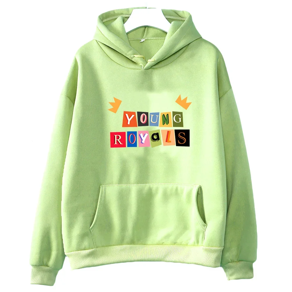 Young Royals Print Hoodies Fashion Y2k Clothes Women/men Autumn Fleece Sweatshirt Soft Comfortable Pullovers Loose Warm Hoody