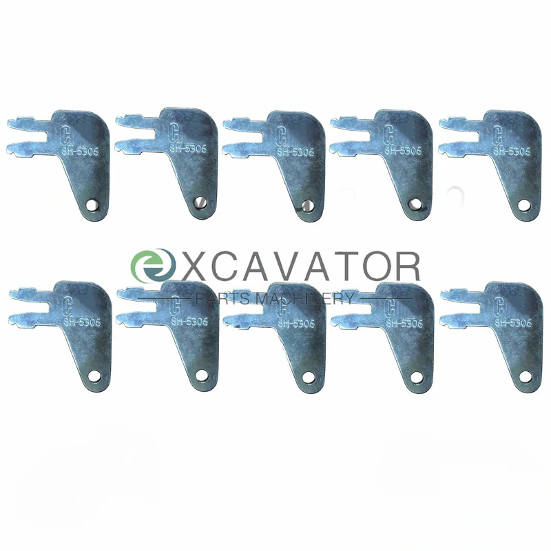 10Pcs 8398 Key 7N0718 8H-5306 Forked Key For CAT Caterpillar Switch 8H5306 Excavator Dozer