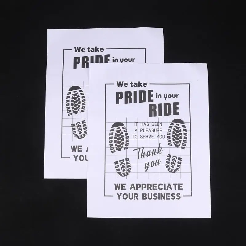 Car Disposable Floor Mats Waterproof Anti Slip Paper Pad Great for Vehicle Interior Cleaning and Detailing