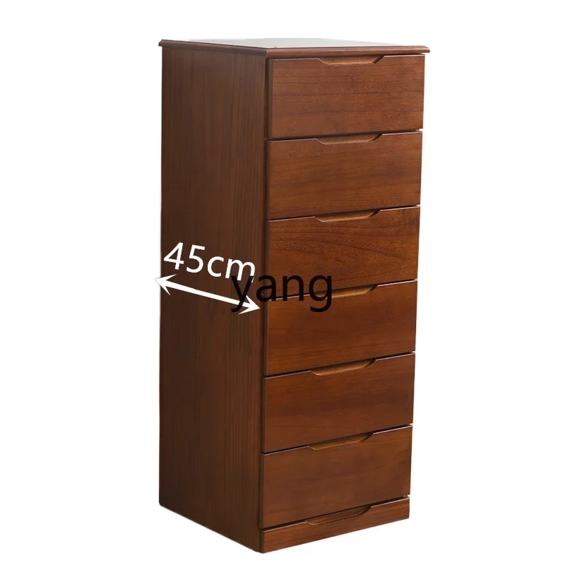 XHz multi-layer drawer clothing storage cabinet household solid wood small apartment chest of drawers