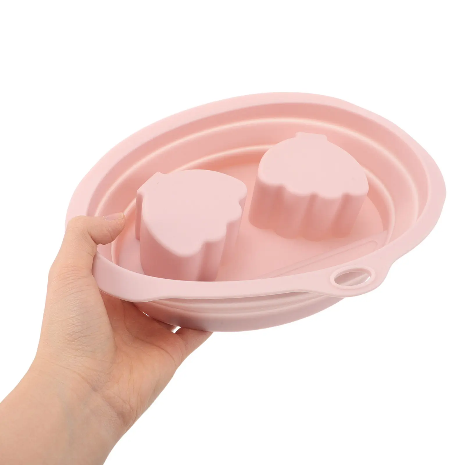 

Pink Silicone Nail Soaking Bowl Soft Manicure Tool Nail Soaker Dip Powder Remover Soak Off Acrylic Nails Manicure Hand Soak Dish
