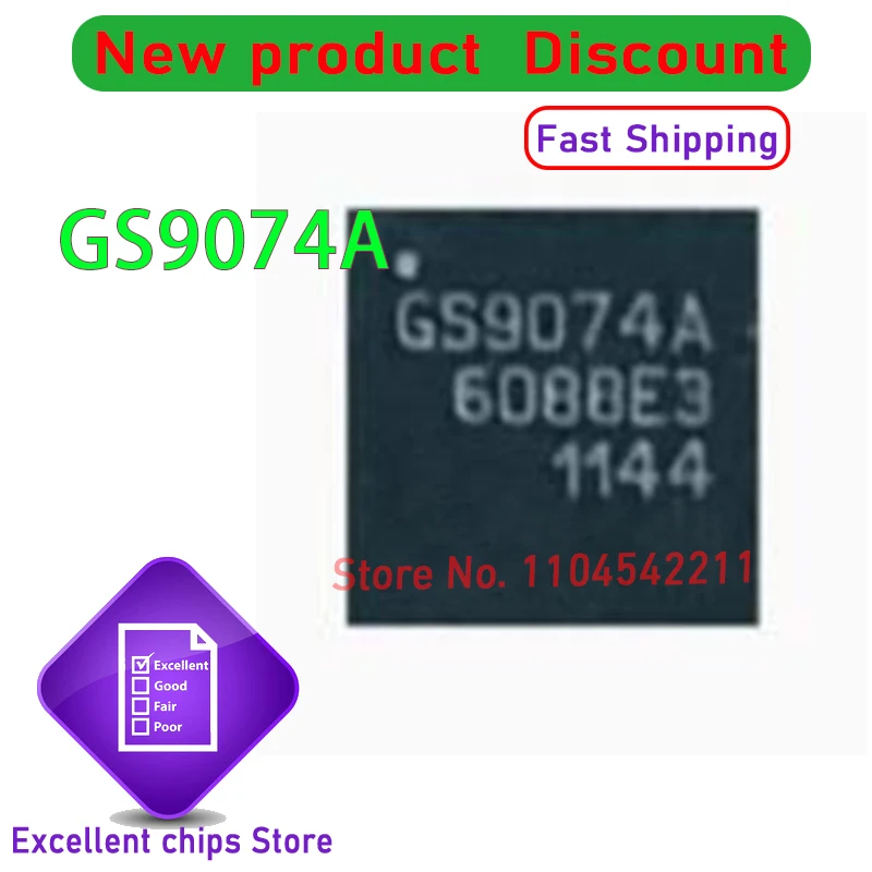 

1~10pcs/lot GS9074A GS9074 GS9074ACNE3 GS9074ACTE3 QFN-16 100% Brand New Original
