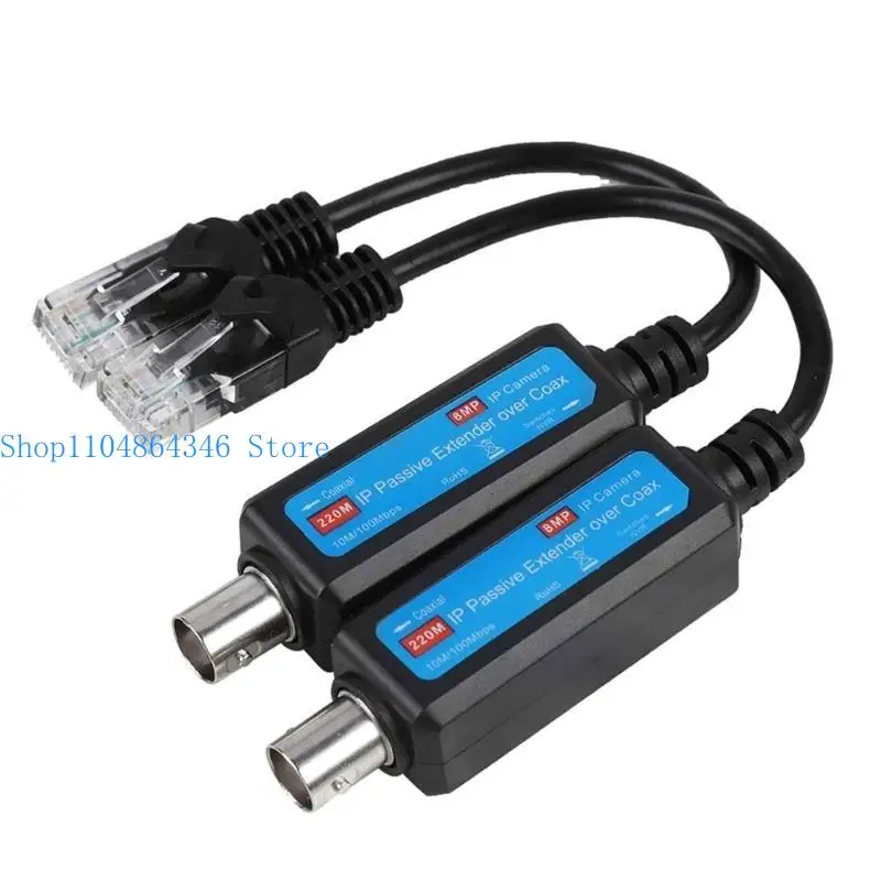 

652F IP Camera Coaxial Networking Transmitter Receiver IP Passive Extender Over Coax Easy Installation 10/100Mbps