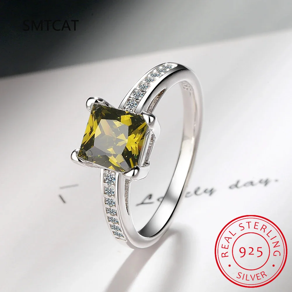 2.2ct مكون الأحمر روبي 925 فضة سوليتير خاتم الخطوبة للنساء قطع وسادة الأحجار الكريمة هدية الزفاف