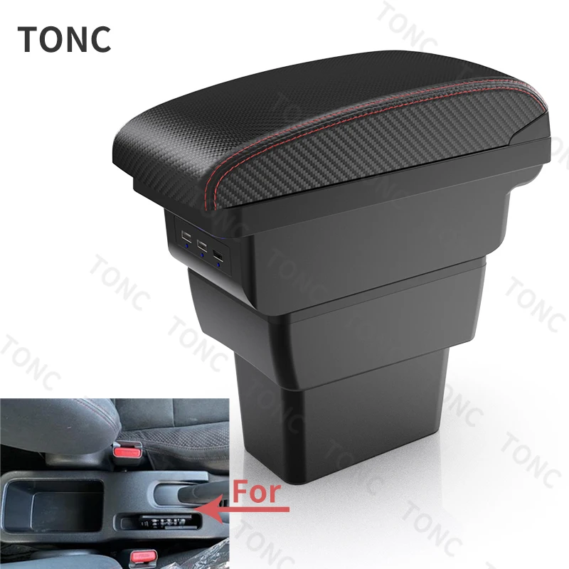 For NISSAN NOTE E-POWER Armrest 2016 2017 2018 2019 2020 2021 Car Armrest Storage Box with USB Car Interior Accessories