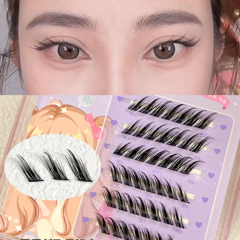 

Oblique Flying Fox False Eyelashes Single Cluster Natural Lash Extension Makeup Fluffy Mink Lashes Product Wholesale