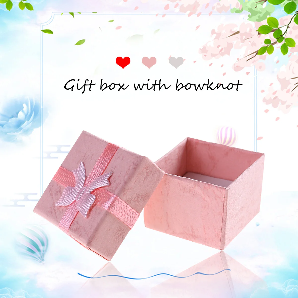 

24Pcs Jewelry Gift Boxes Bowknot Ribbon Design 4x4x3cm Storage Case for Earrings Rings Necklaces Bracelet Red Jewelry Gift Box
