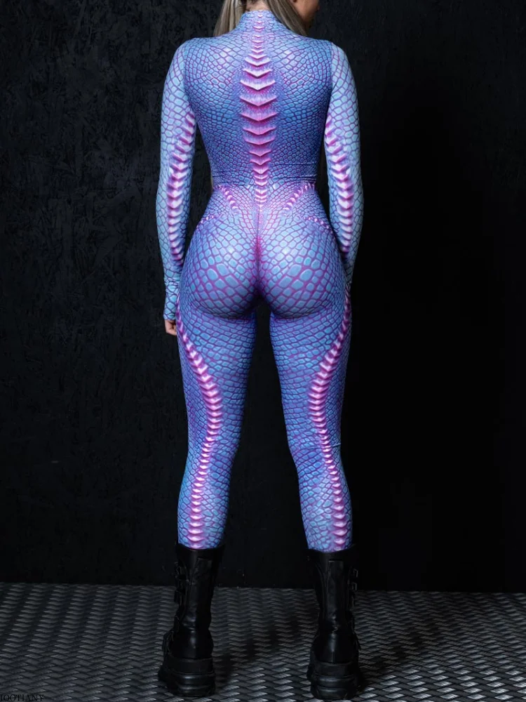 2025, neuer Halloween-Body für Damen, Cyberpunk, roter Pfau, Fischschuppen-Body, Party, Rollenspiel, Steampunk-Kostüm, Stretch-Body