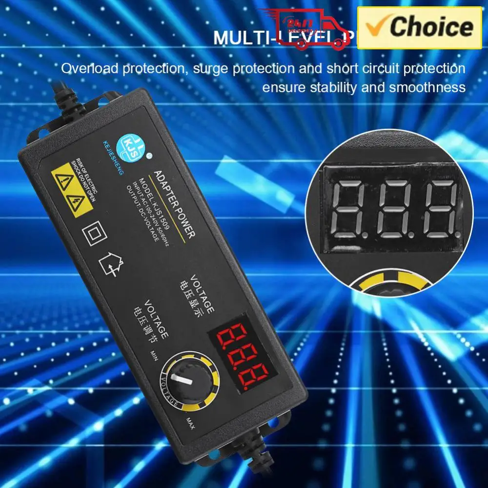 

Регулируемый адаптер питания 3-36 В 60 Вт, светодиодный цифровой дисплей, регулятор напряжения, адаптер питания для игрового плеера, мотор-маршрутизатор