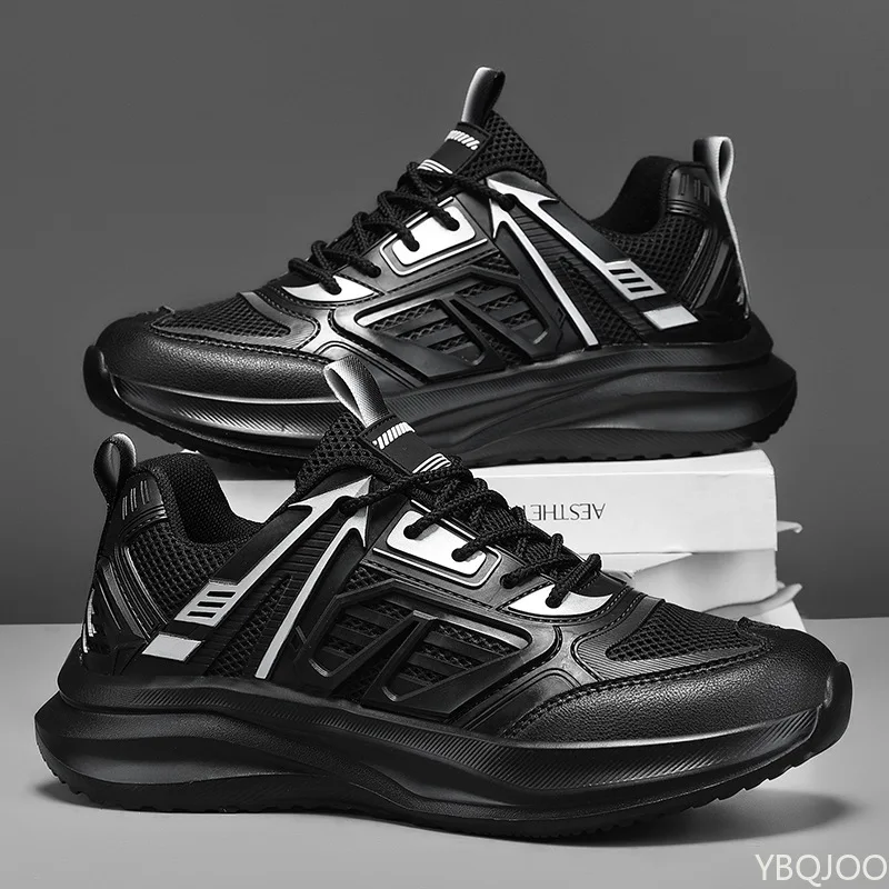 

Новые весенние легкие дышащие кроссовки с сеткой, модные универсальные кроссовки, повседневная удобная мужская обувь