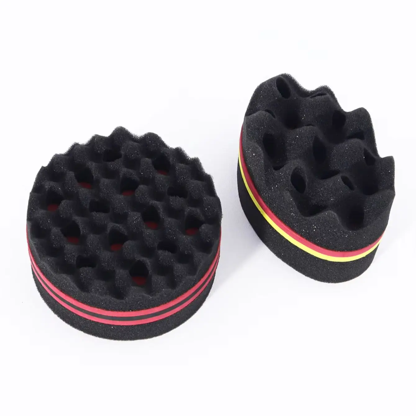 قطعتان من إسفنجة العناية بالتجعيد الأفريقية، مناسبة لتصفيف الشعر الطبيعي والمجعد الأفريقي الخاص بشعر مستعار حقيقي #2