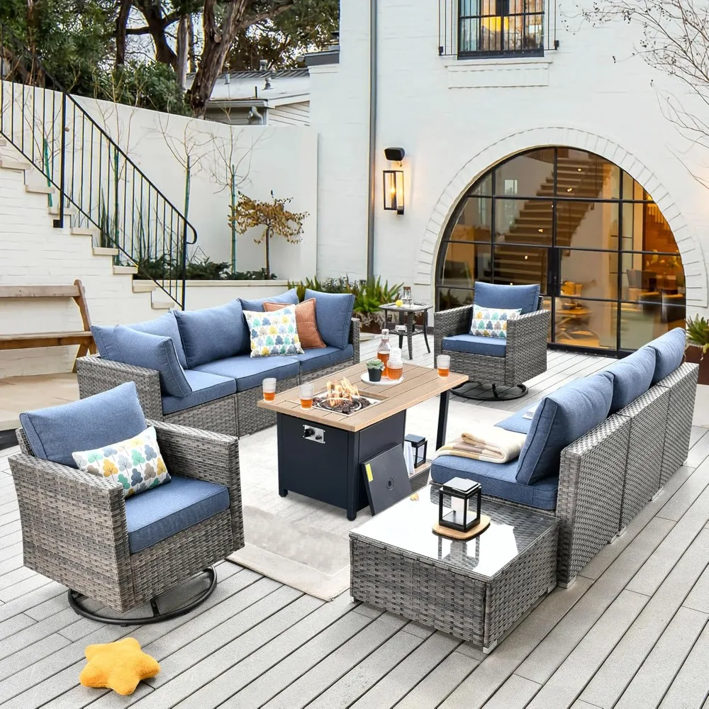 Patio Furniture Set Outdoor Garden Furniture Sets Tools Furnitures Rattan Lounge Outside Cheap Terrace Luxury Deals High Quality