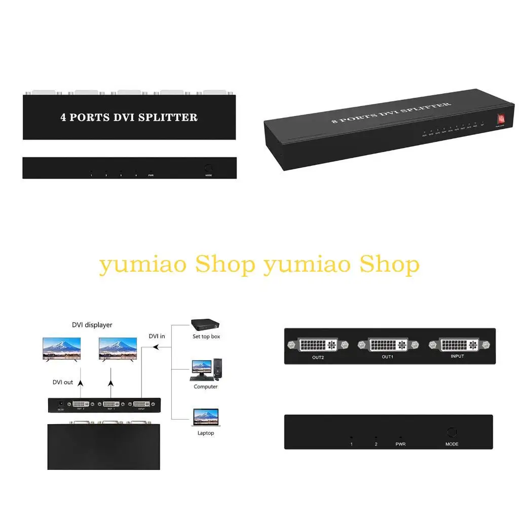 

587b DVI Splitters 1 в 2/4/8 OUT DVI Distribution Duplicators DVI видео разделения DVI