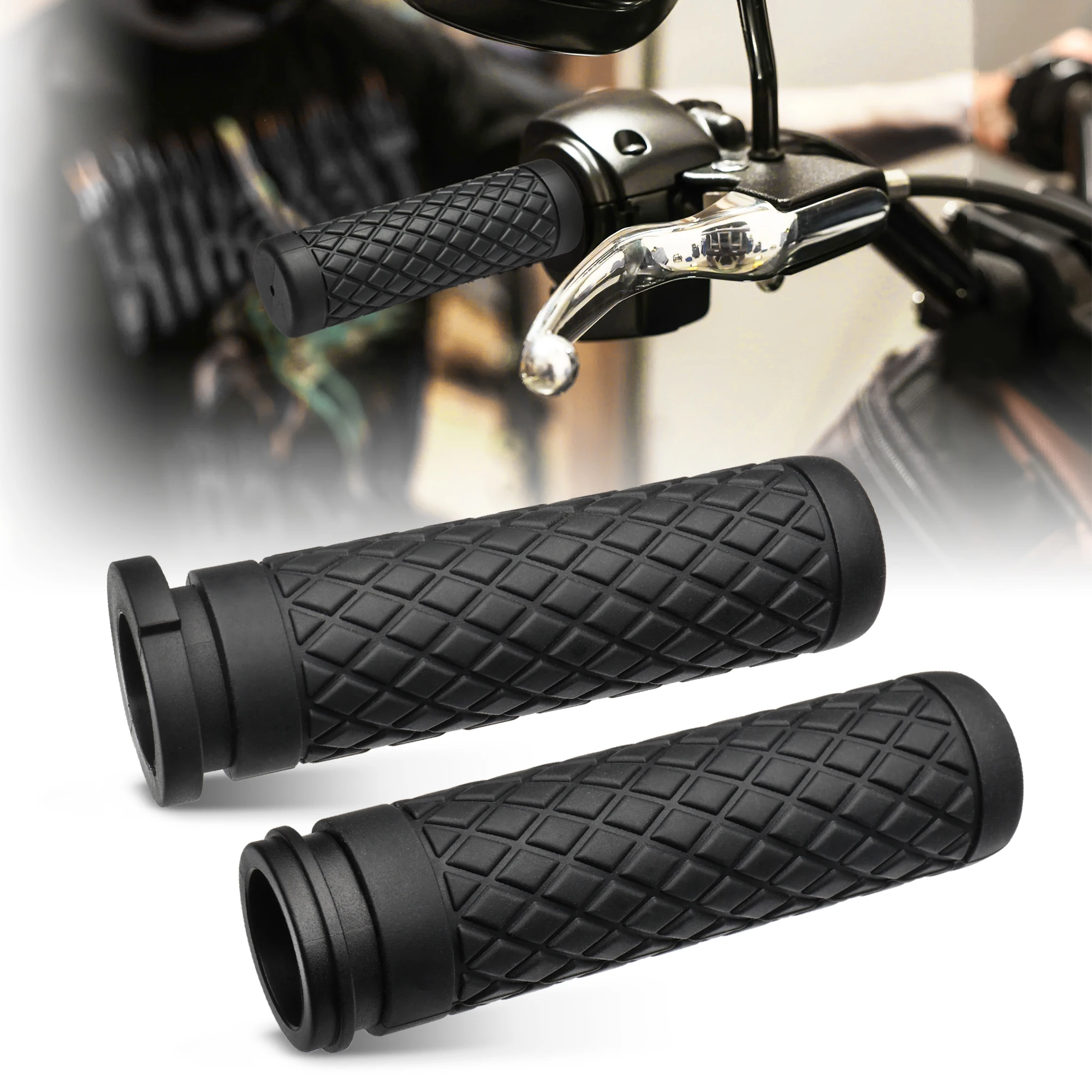 

1 Inch Handlebar Grips for Harley 2016-2017 Dyna Low Rider S, 2016-2024 Softail, 2008-Up Touring Trike