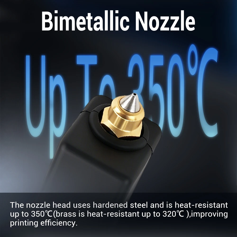 Upgrade Elegoo CC2 Hotend 0.2/0.4/0.6/0.8mm Assembled Extruder Hotend Kit for Elegoo Centauri Carbon 2 Hot End / Centauri Nozzl