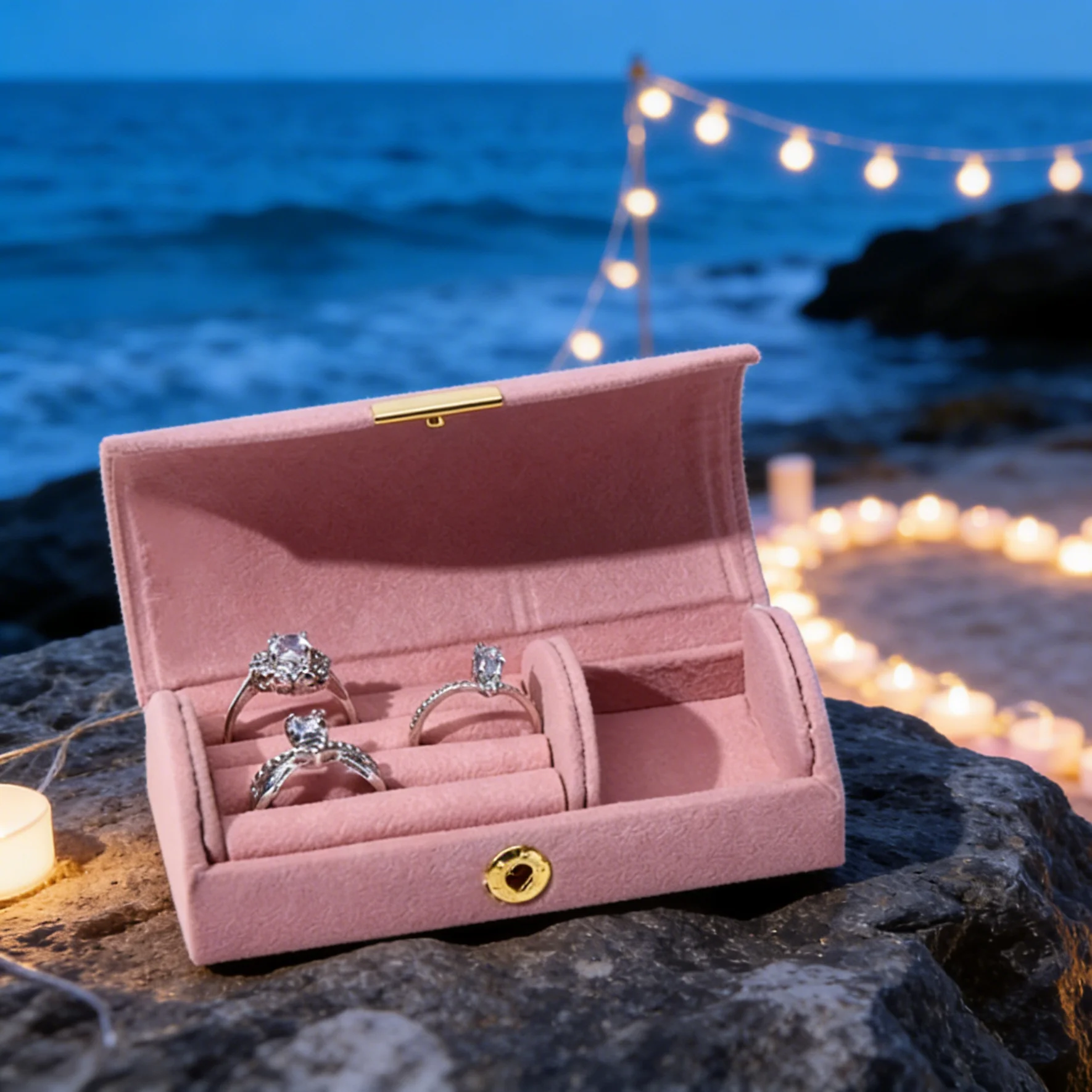 

Маленькая шкатулка для драгоценностей для колец, серег, путешествий, мини-органайзер для ювелирных изделий, портативный держатель для хранения ювелирных изделий, шкатулка для драгоценностей для женщин