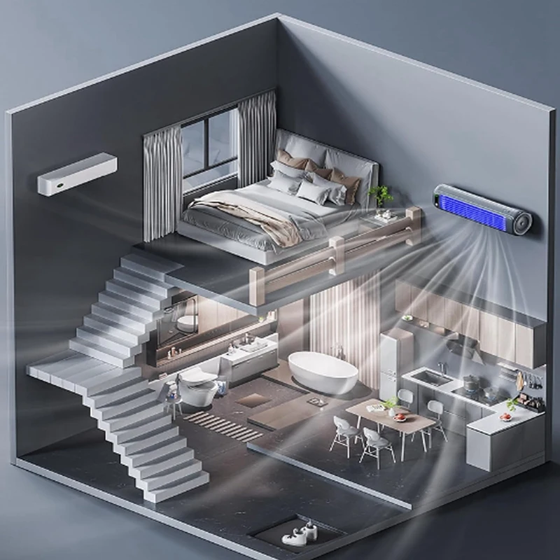 Hoge Windenergie Stille Ventilator Lange Batterijduur Kantoor Desktop Toren Ventilator Muur Mount Draagbare Usb-Ventilator