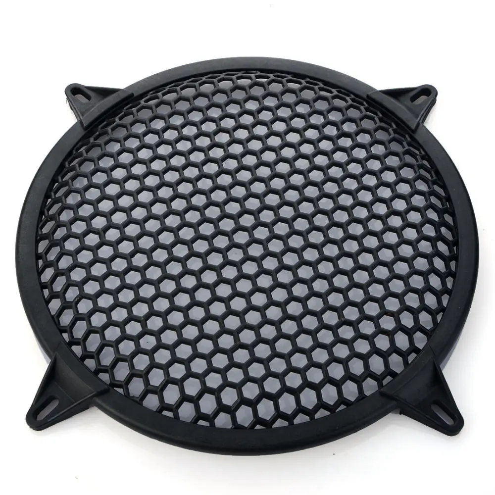 12 Inch Universal Mesh Speaker Cover SubWoofer Plastic Mesh Cover Car Audio Speaker Protect Guard for DIY Home Audio Car Speaker